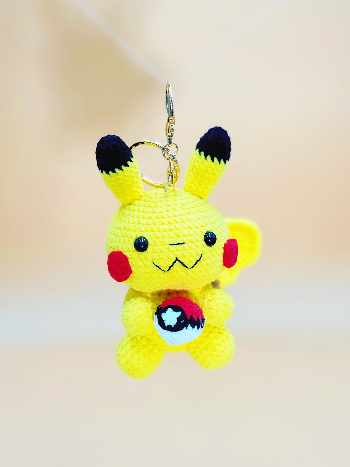 Electron Mouse Monster with Ball Keychain