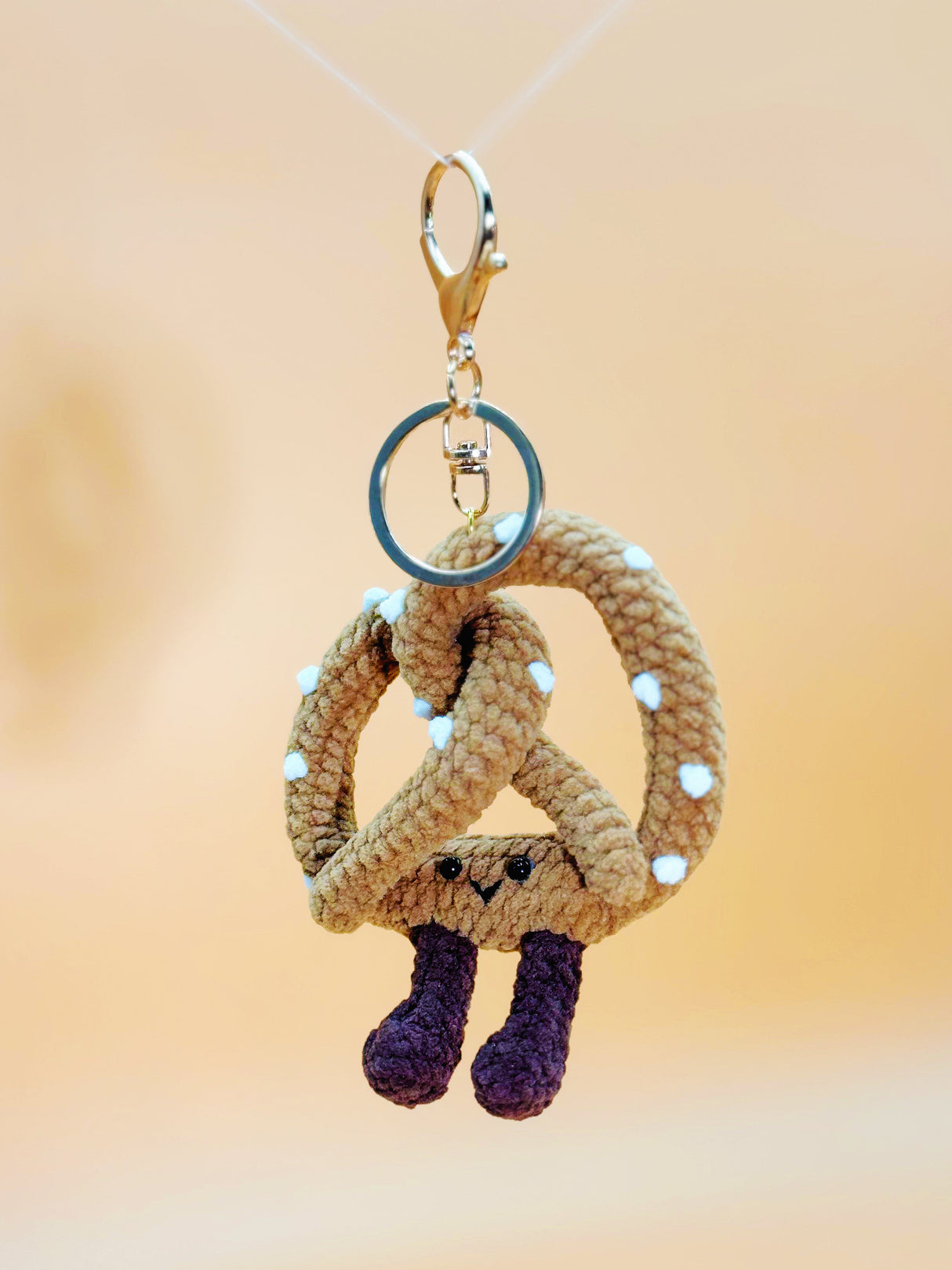 Pretzel Keychain