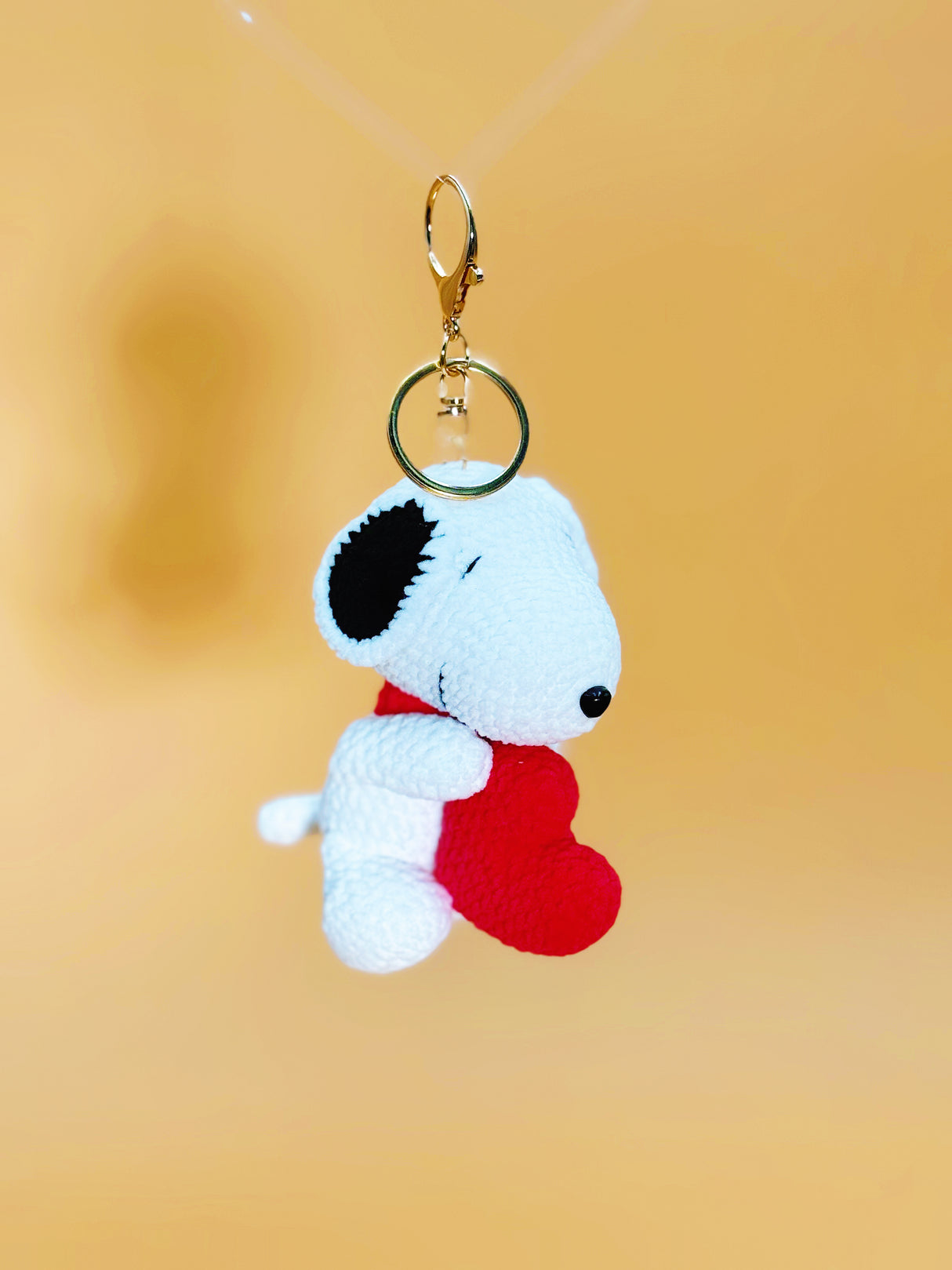 Snoopy With Heart Keychain