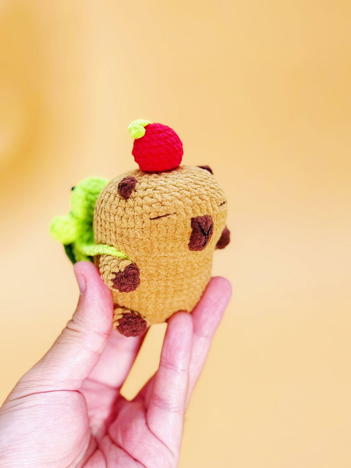 Capybara with Turtle backpack Plushie