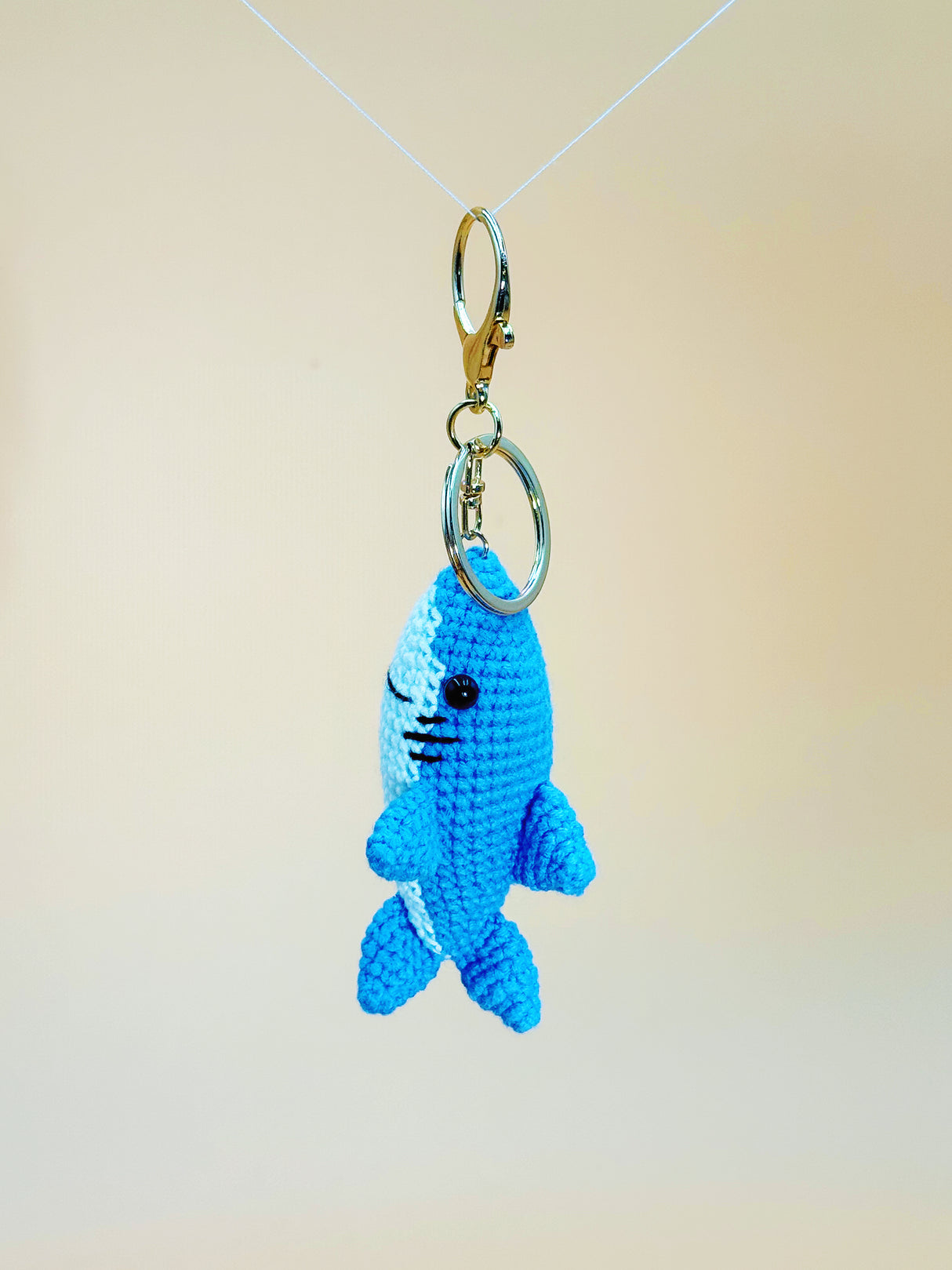 Blue Shark Keychain