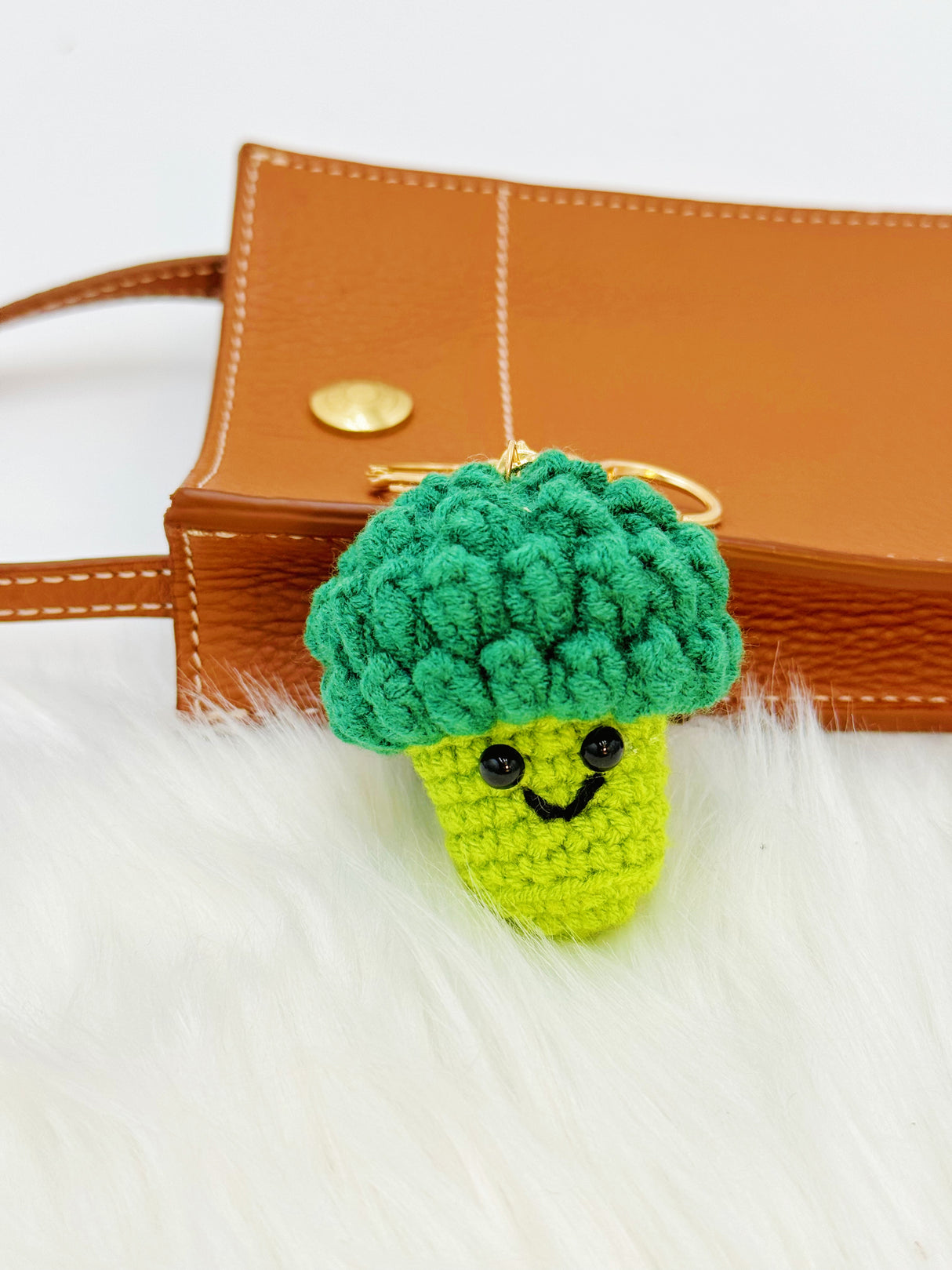 Broccoli Keychain