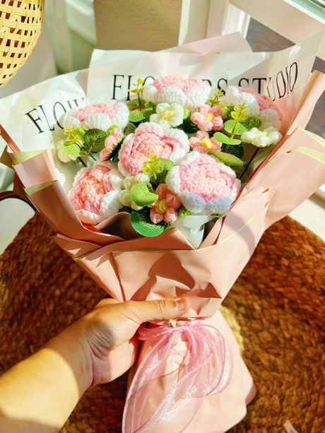 6 pcs Gradient Color Roses