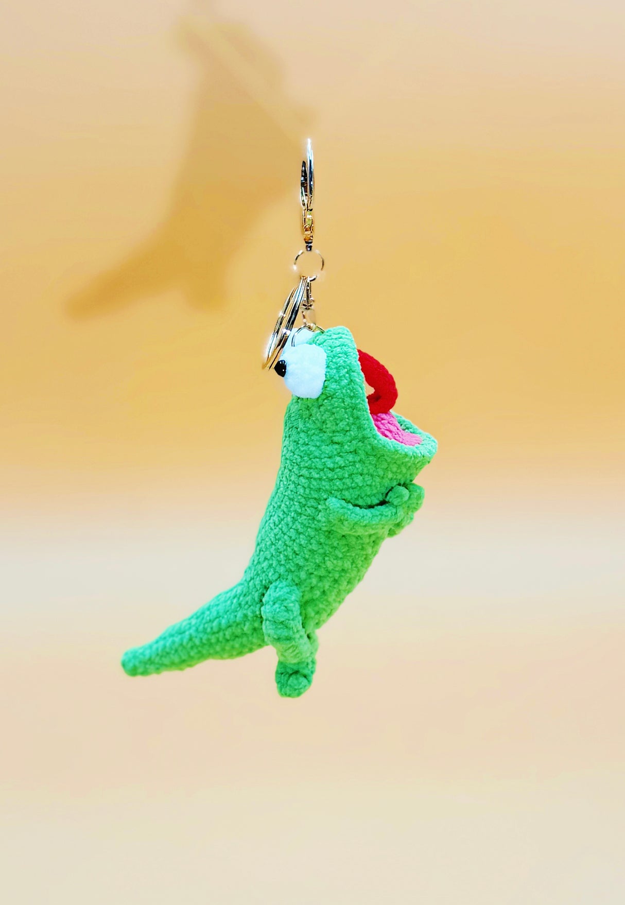 Yelling Lizard Keychain