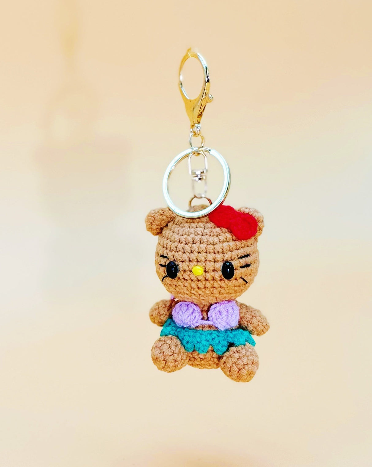 Hawaiian Kitten Keychain