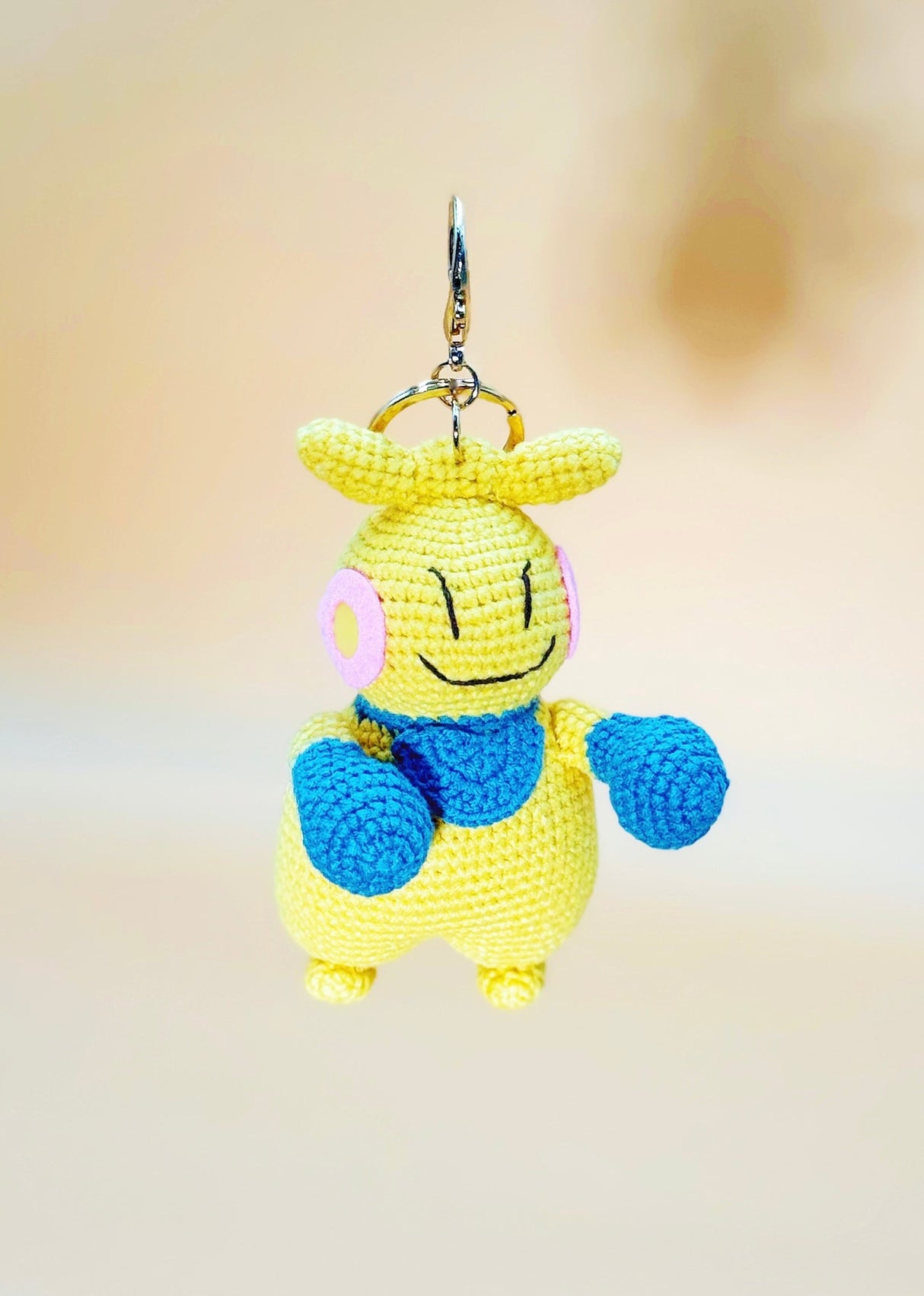 Yellow Monster Keychain