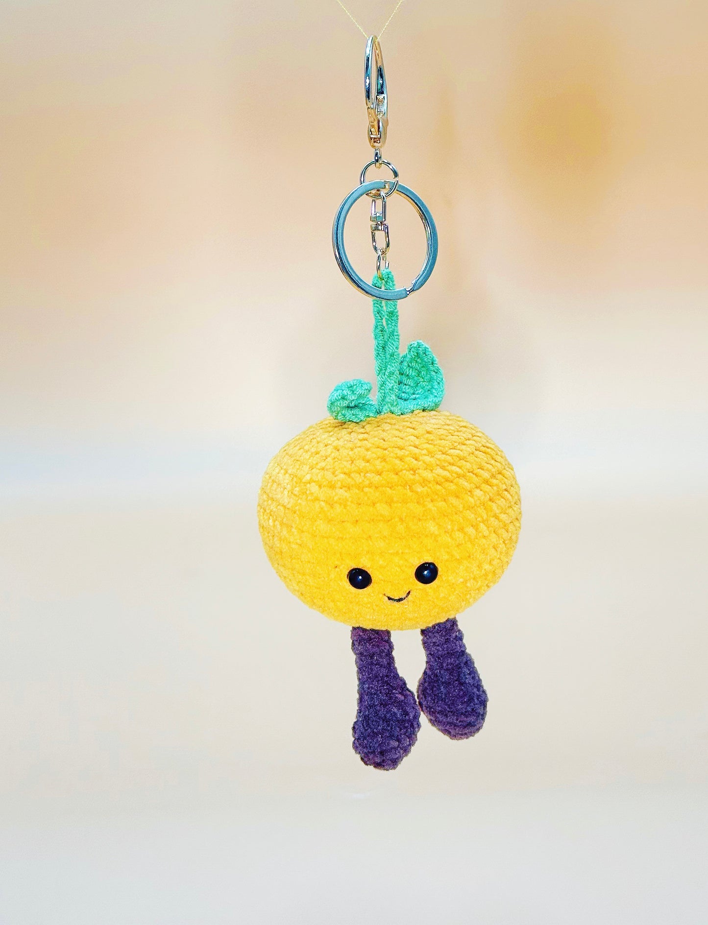 Smile Orange Keychain