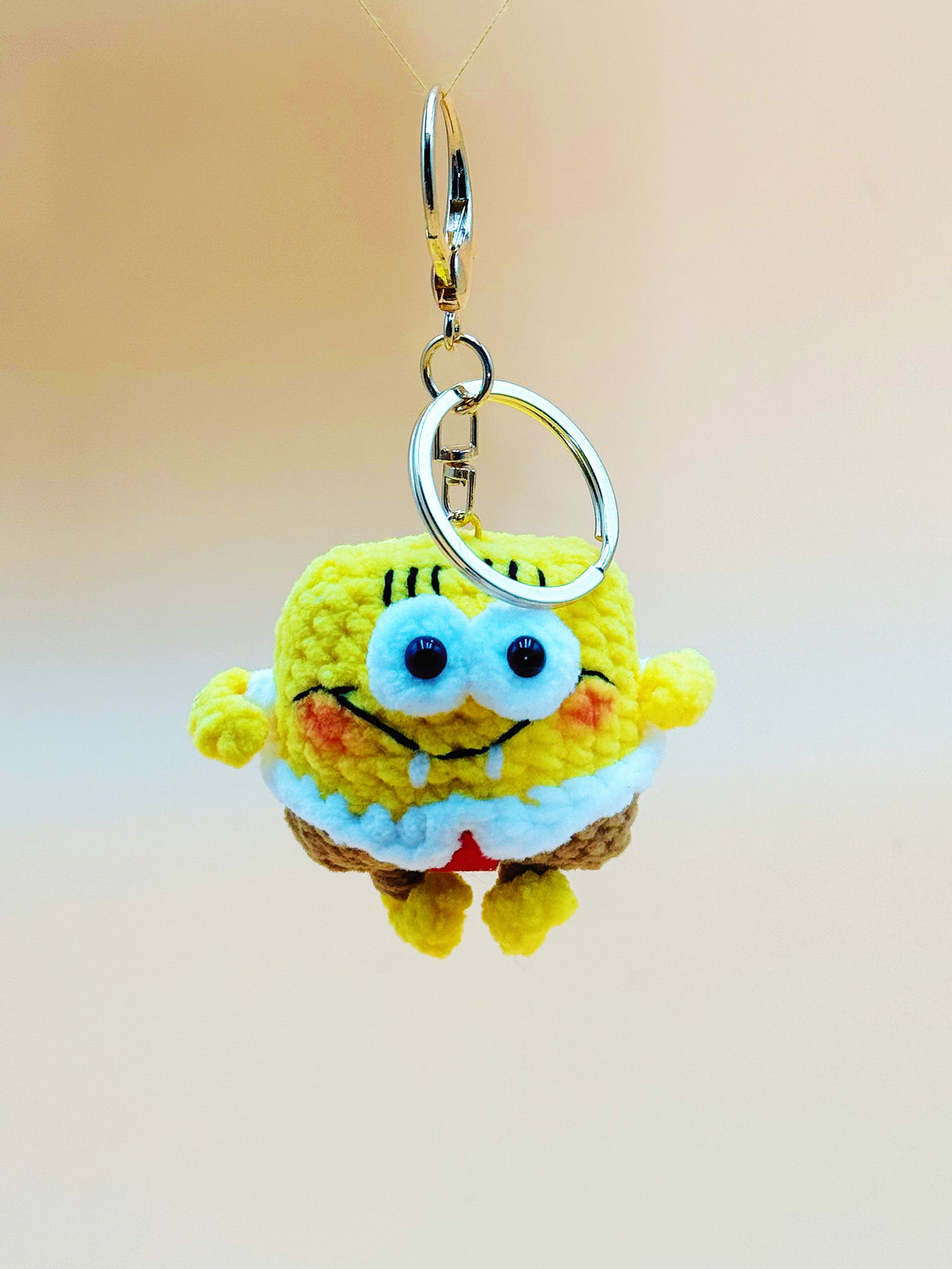 Sponge Boy Keychain