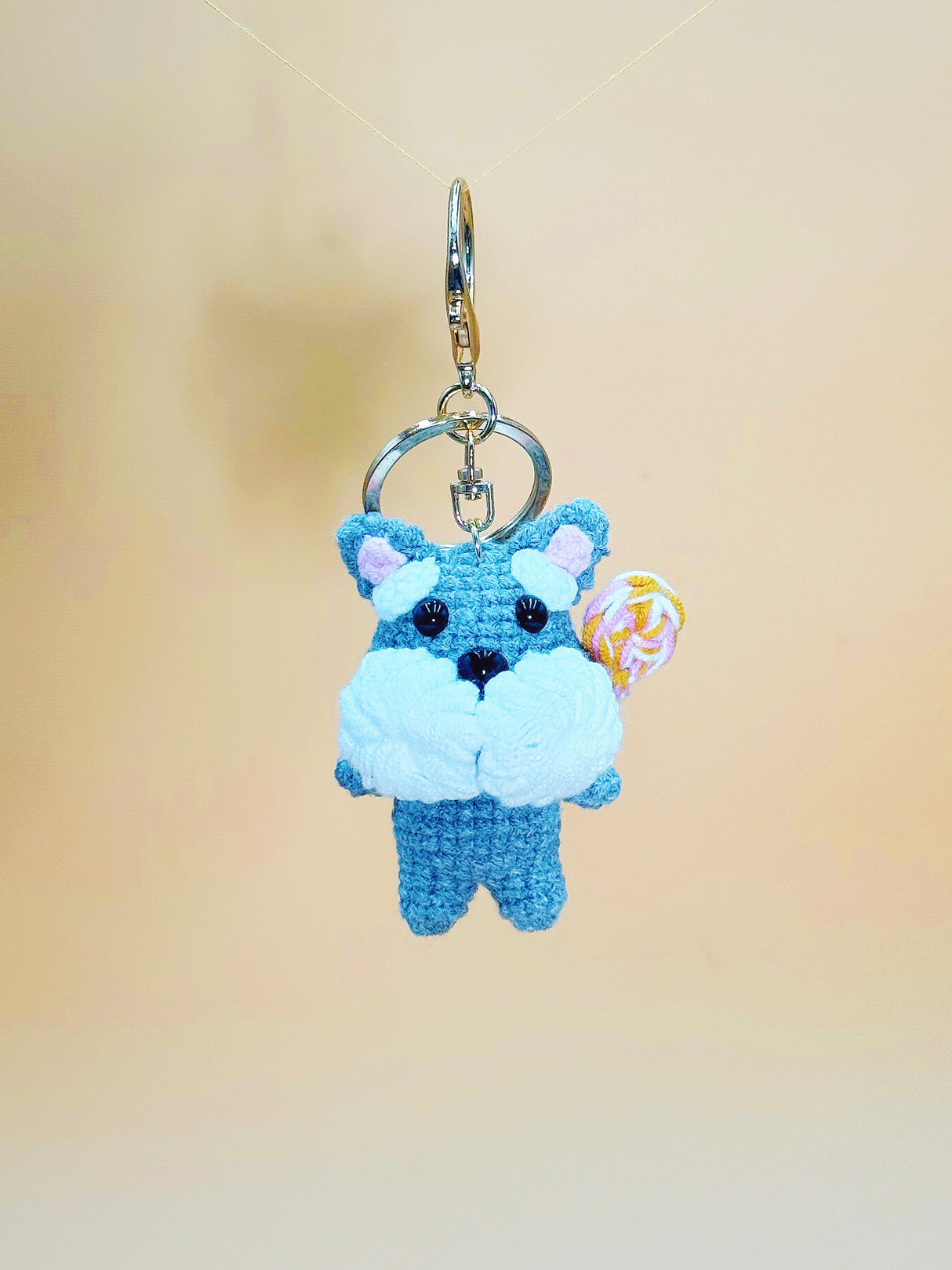 Schnauzer Dog Keychain