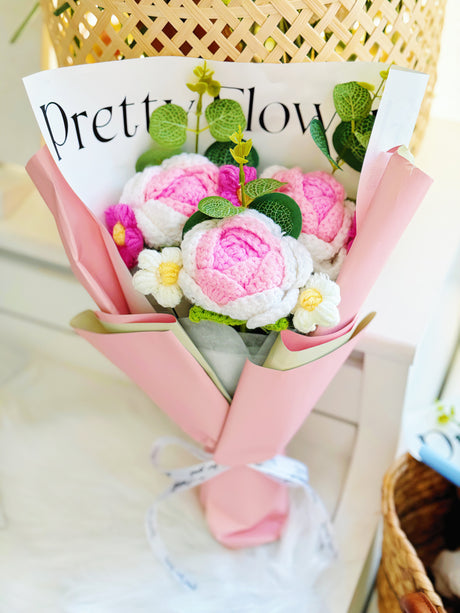 Gradient Color Triple Roses