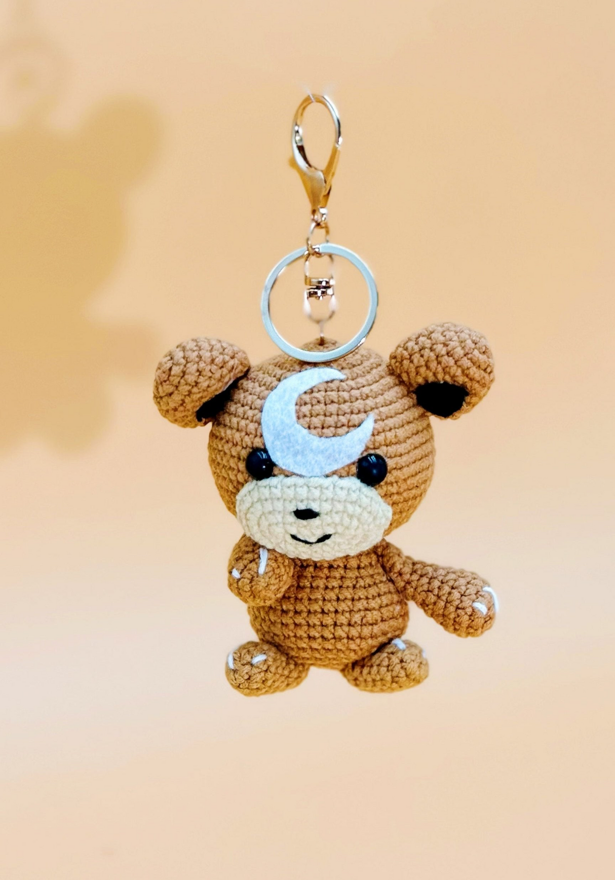 Moon Bear Monster Keychain