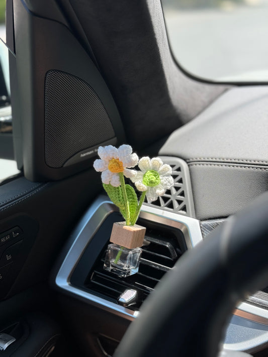 BloomScent Crochet Car AC Clipper