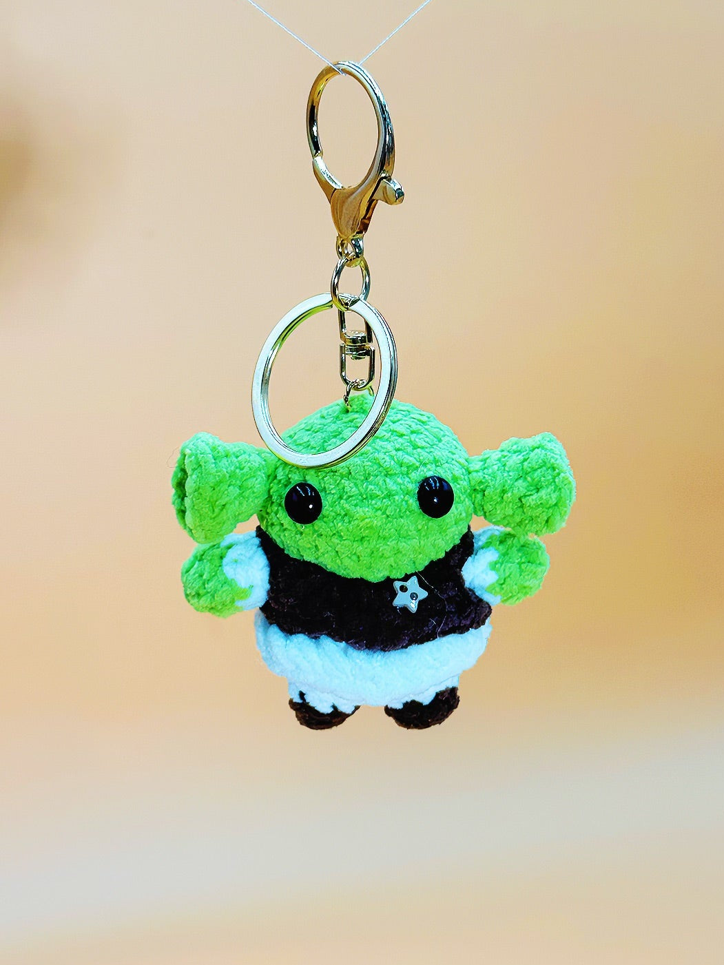 Green monster Keychain