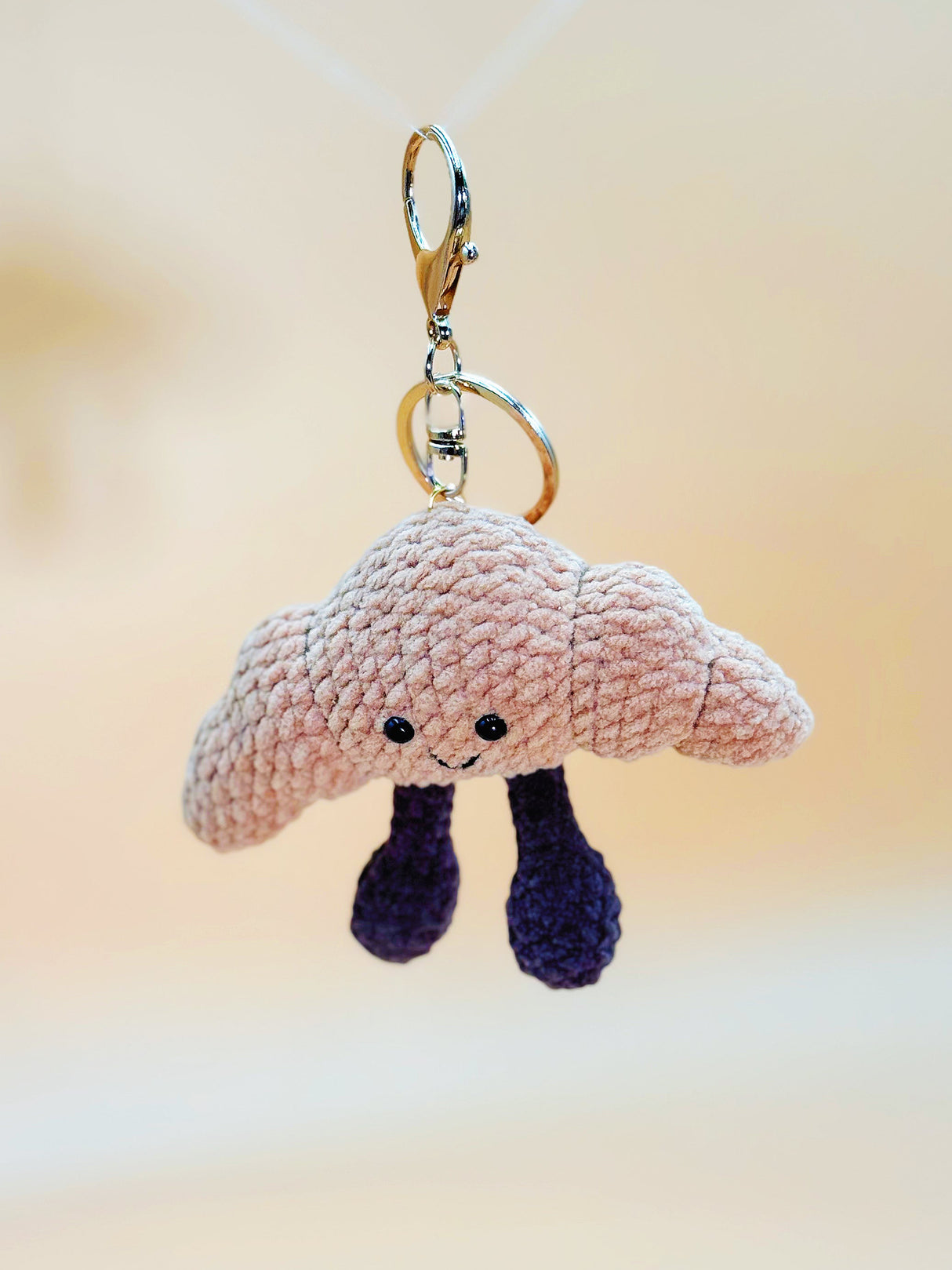 Croissant Keychain