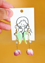 Tuplip with Leaf Earrings
