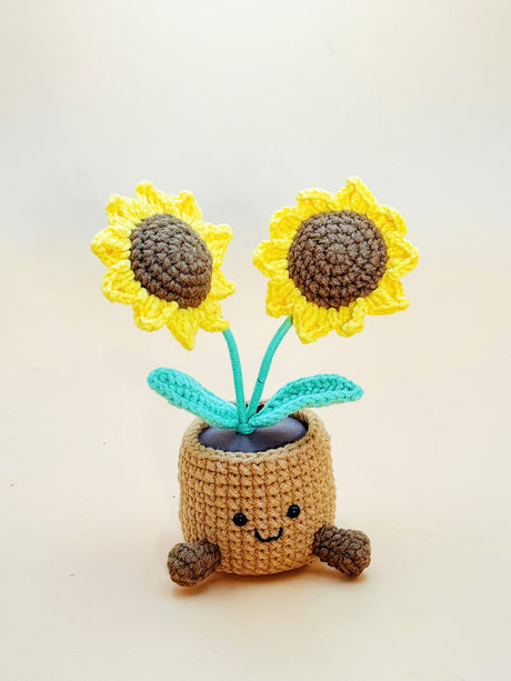 Sunflower Duet Pot