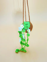 White Flower Plant Car Hanger