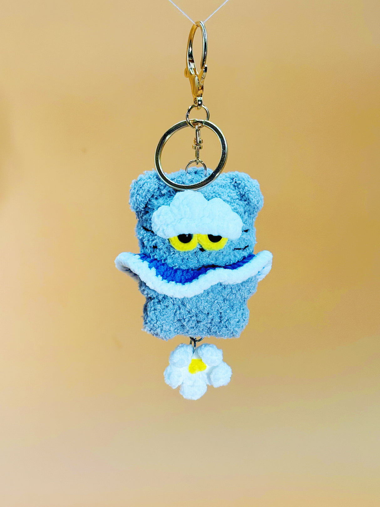 Sleeping Cat Keychain
