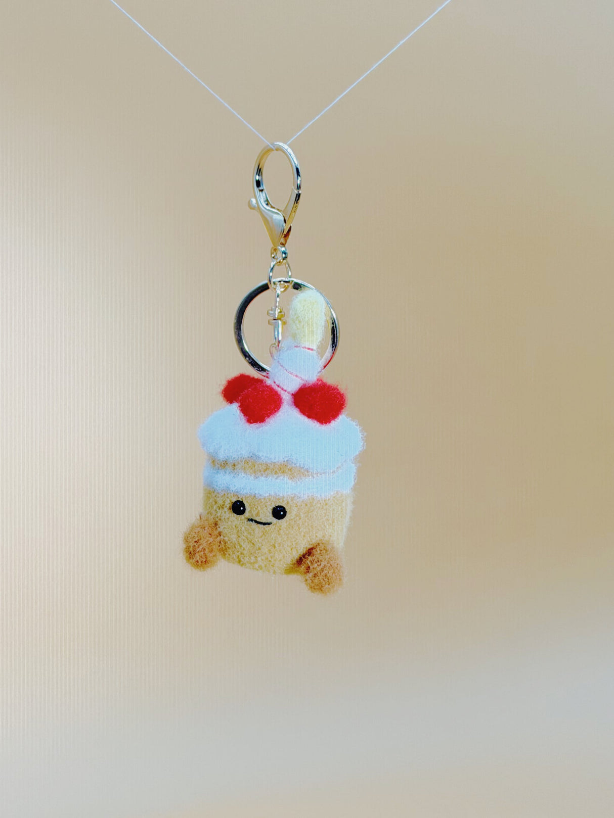 Small Birthday Cake Keychain