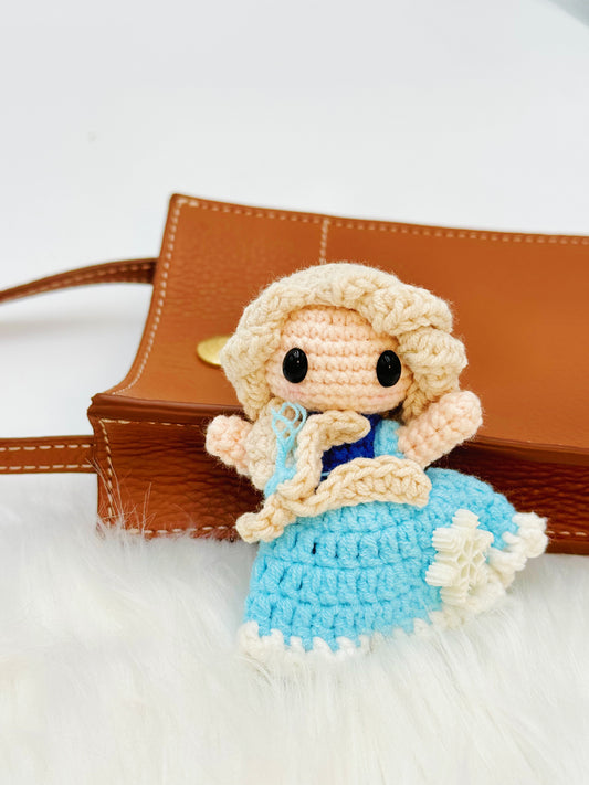 Frosty Elegance Princess Keychain