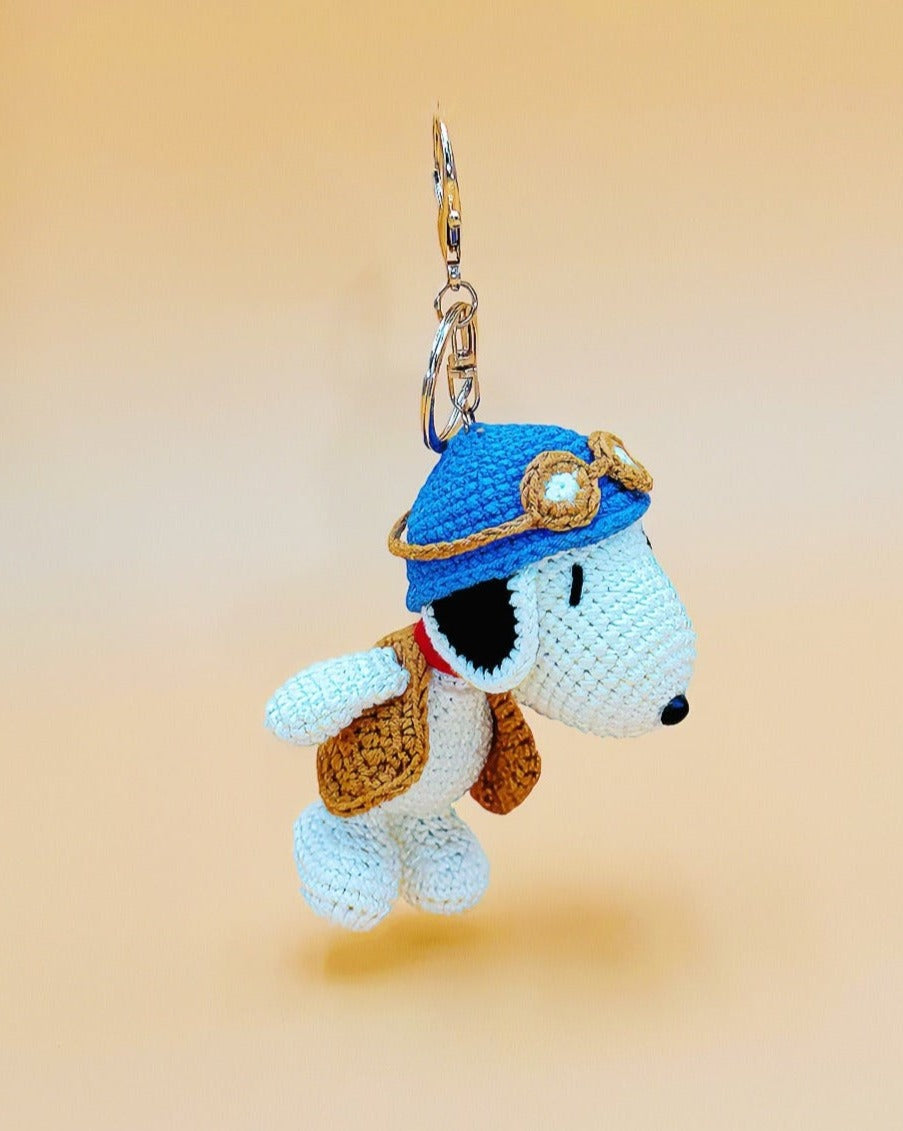 Pilot Snoopy Keychain