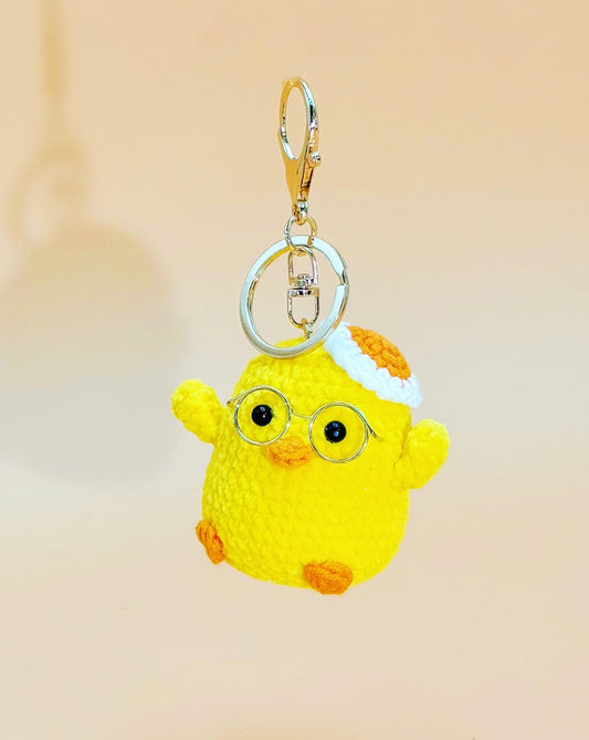 Nerdy Chicken Keychain