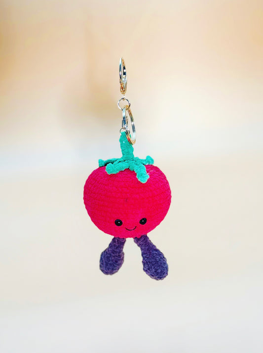 Smile Tomato Keychain
