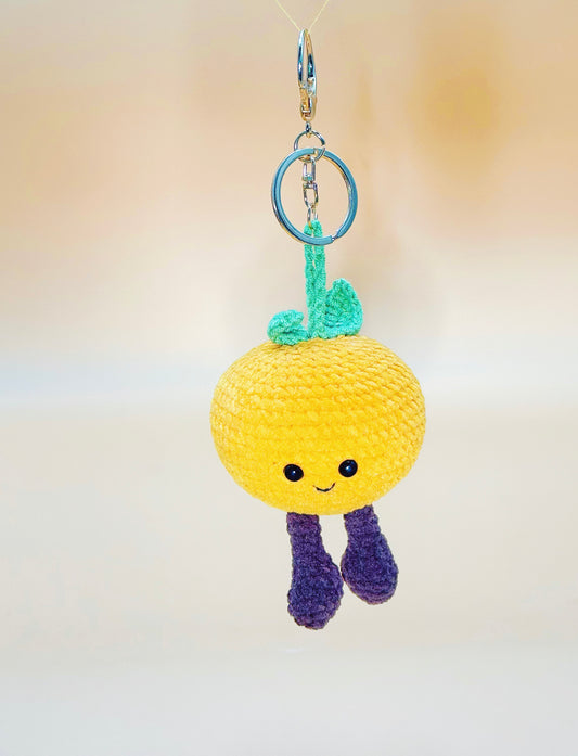 Smile Orange Keychain