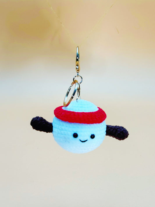 Smile Golf Ball Keychain