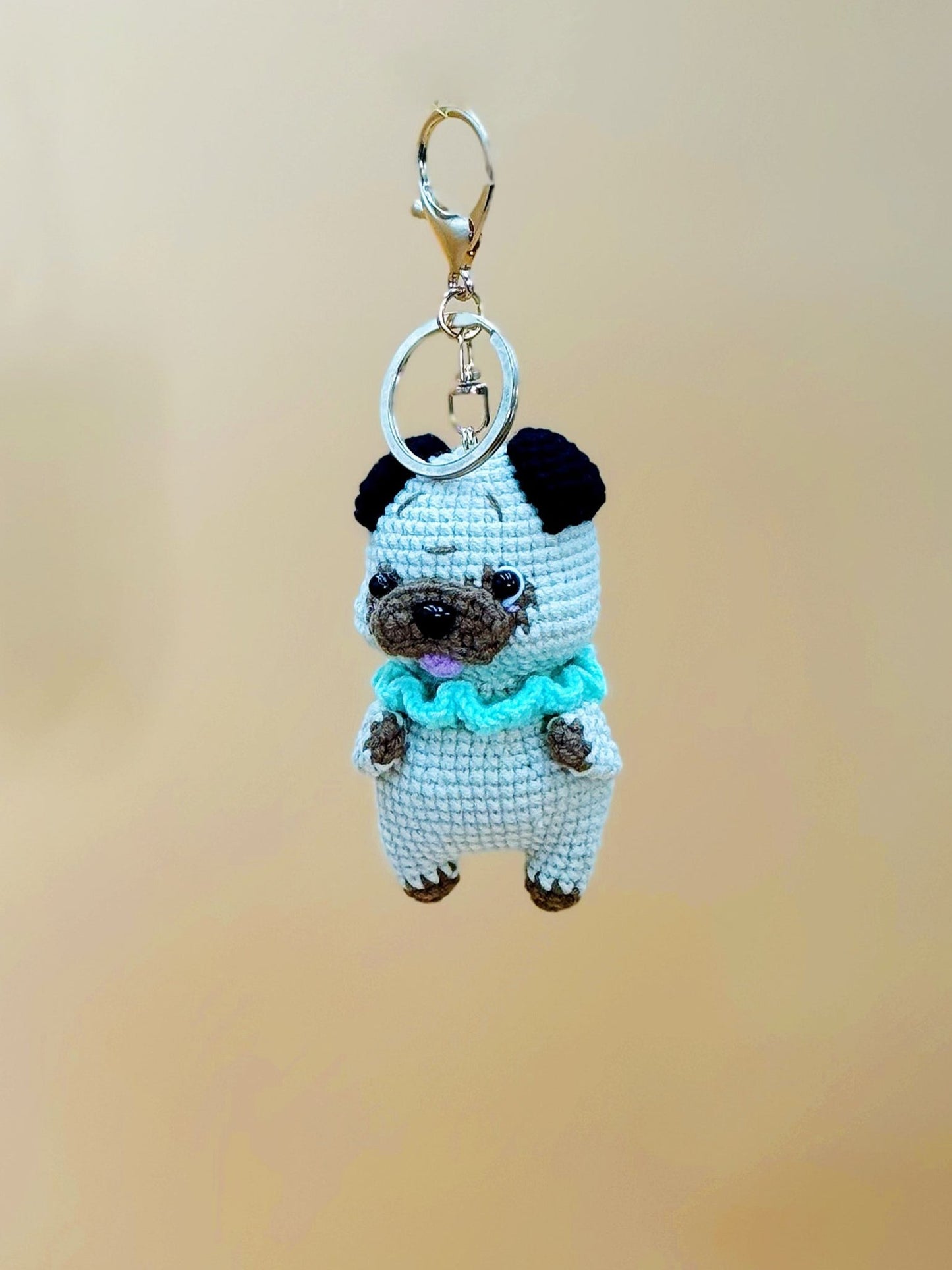 Pug Keychain