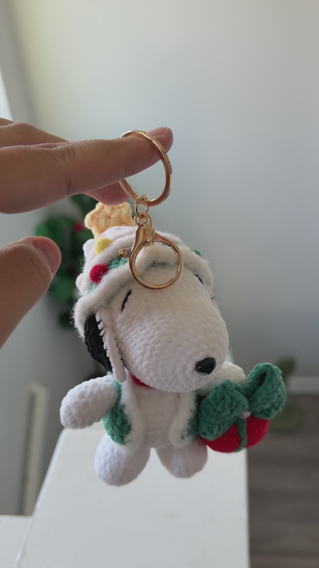 XMas Snoopy Keychain